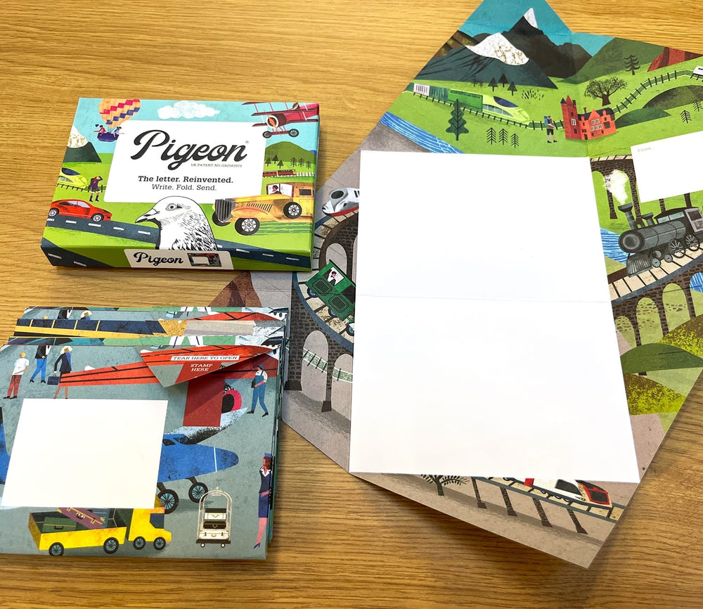 Pigeon Boxed Card Set Hop on Board Pigeon Packs