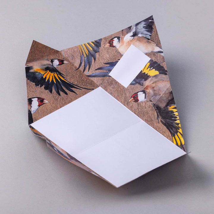 Pigeon Cards Golden Flight Pigeon, Folding Letter Set – Pack of 6 Letters