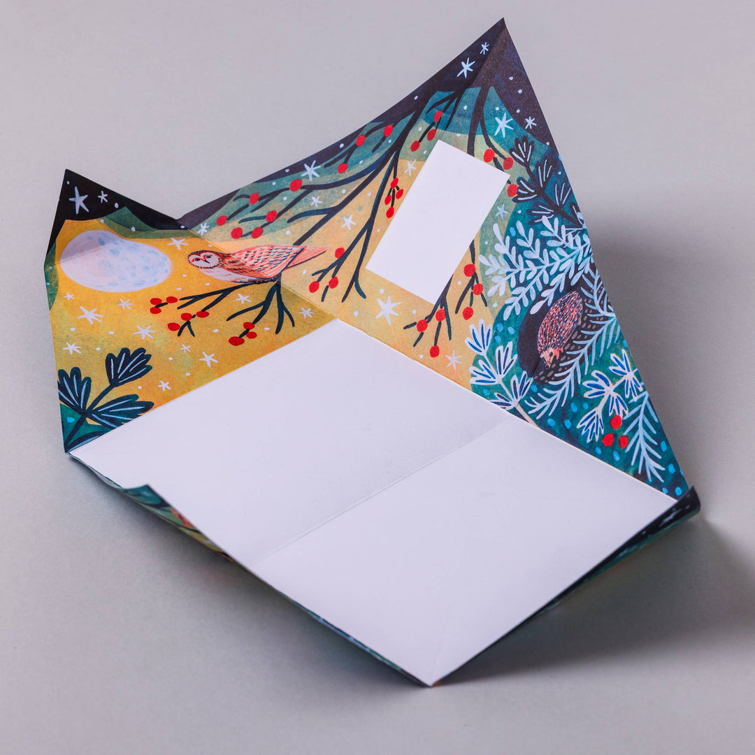 Pigeon Cards Harvest Moon Pigeon, Folding Holiday Letter Pack, Pack of 6