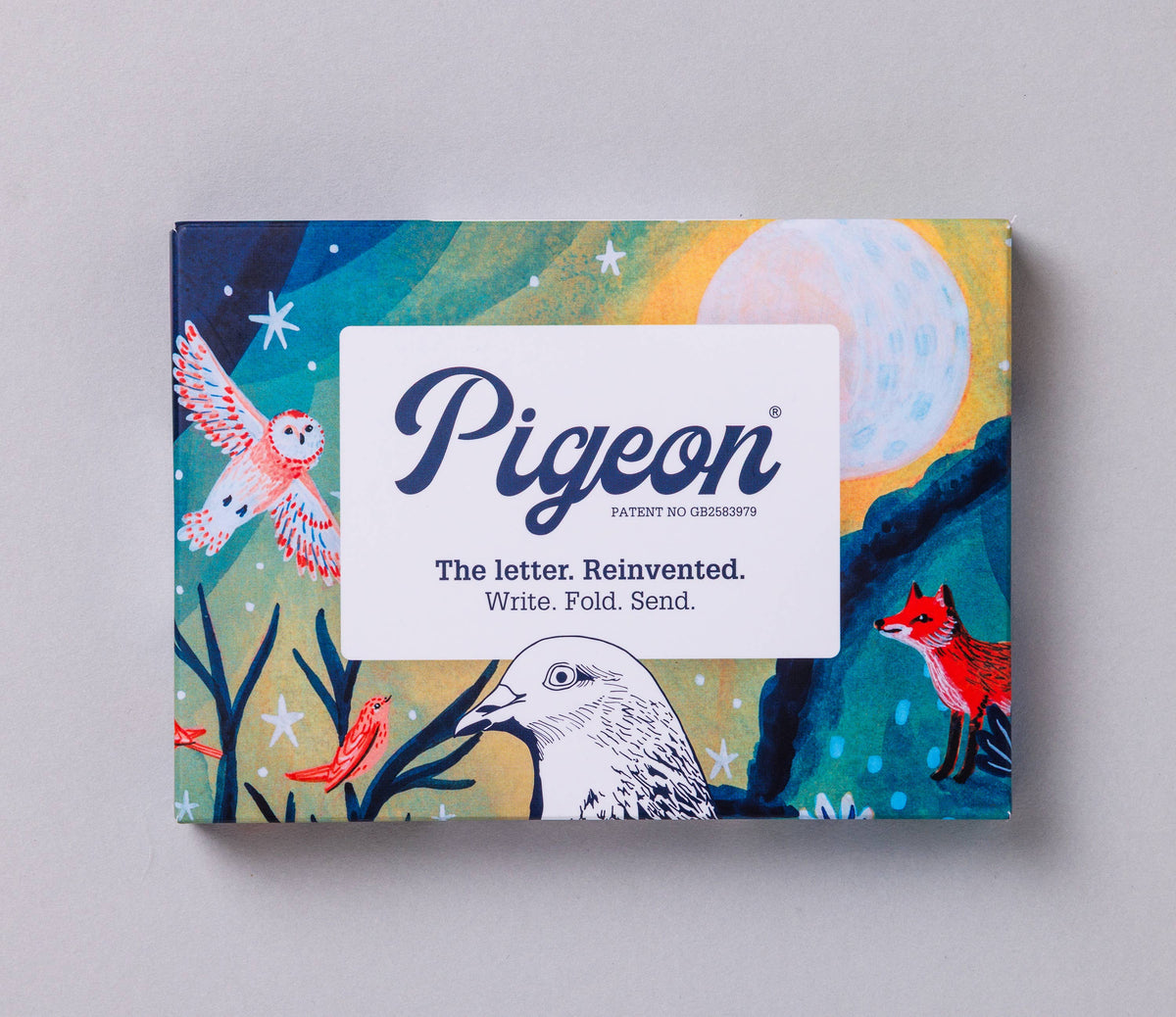 Pigeon Cards Harvest Moon Pigeon, Folding Holiday Letter Pack, Pack of 6