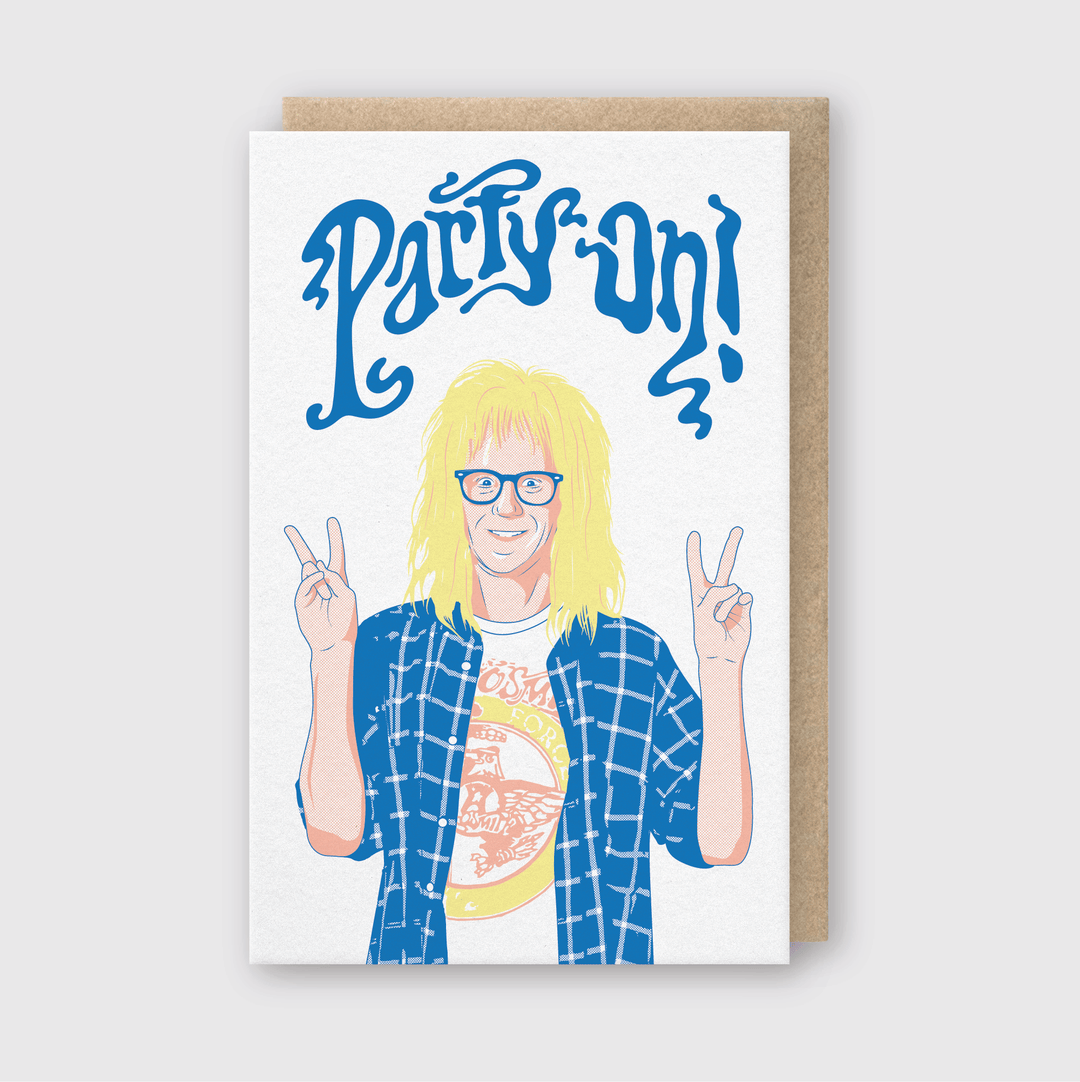 Pike Street Press Cards Party on! Birthday Card