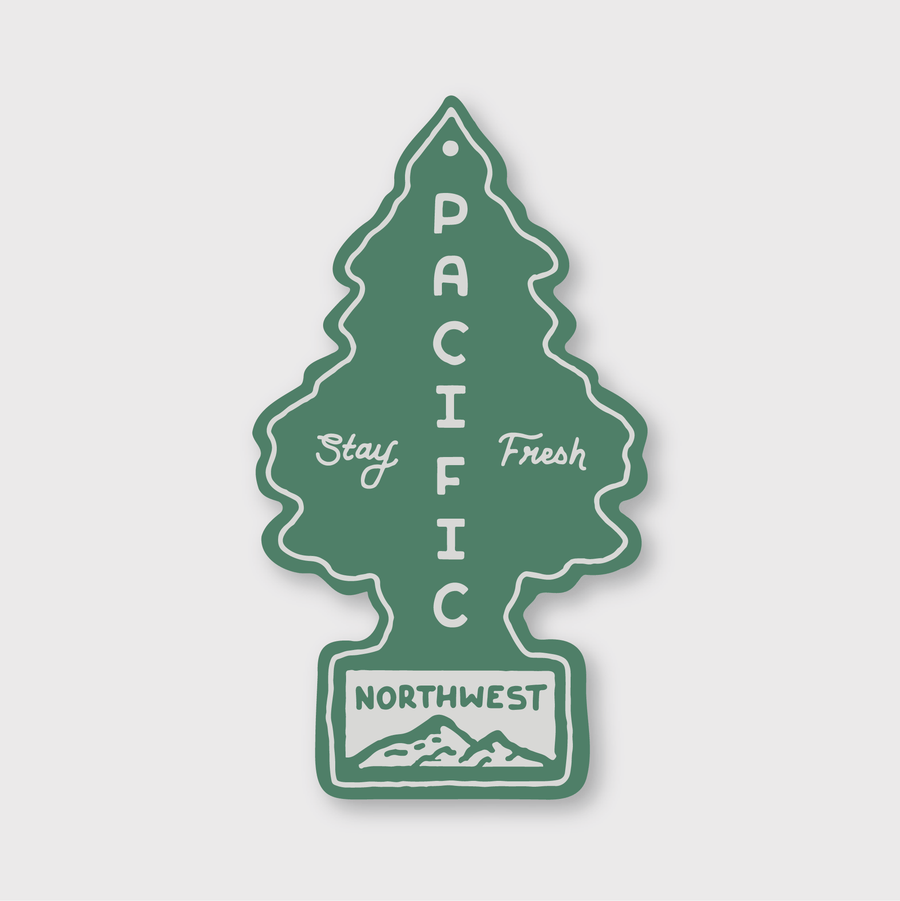 Pike Street Press Cards PNW Air Freshener Sticker
