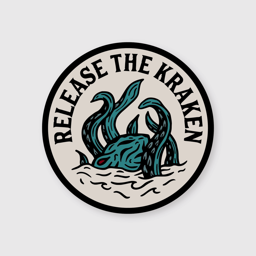 Pike Street Press Cards Release The Kraken Sticker