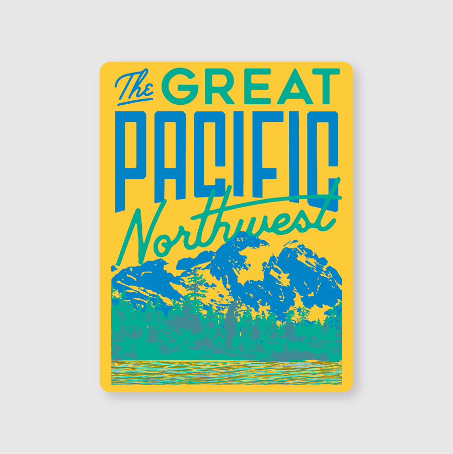 Pike Street Press Cards The Great Pacific Northwest Sticker