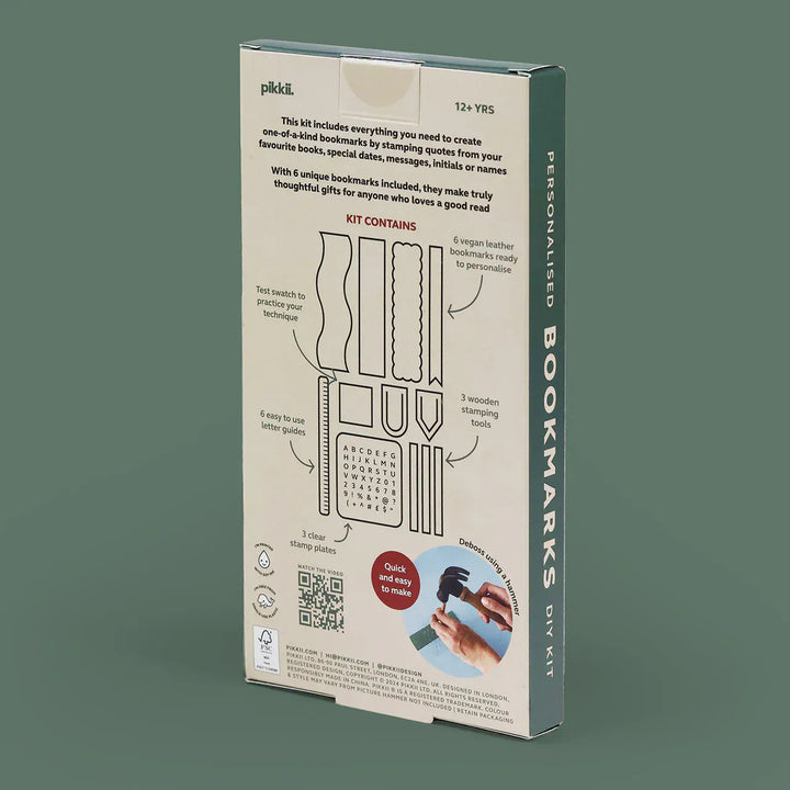Pikkii Gifts Personalized Bookmark Kit