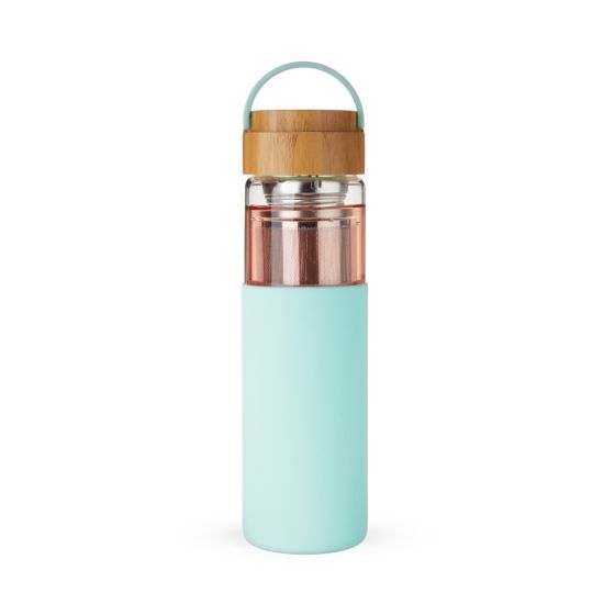 Pinky Up Mug Dana Glass Travel Mug in Turquoise