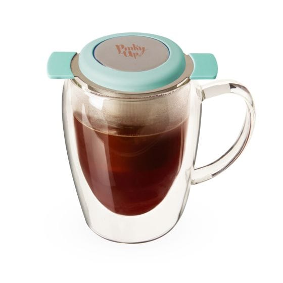 Pinky Up Tea & Infusions Erin Turquoise Universal Tea Infuser in Turquoise