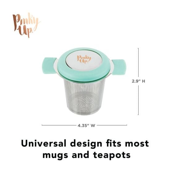 Pinky Up Tea & Infusions Erin Turquoise Universal Tea Infuser in Turquoise