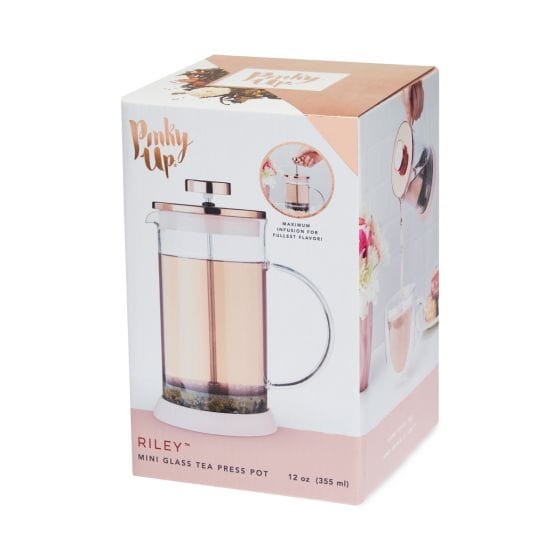 Pinky Up Tea & Infusions Riley™ Mini Glass Tea Press Pot