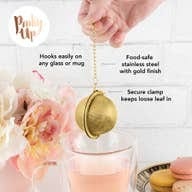 Pinky Up Tea & Infusions Small Tea Infuser Ball in Gold