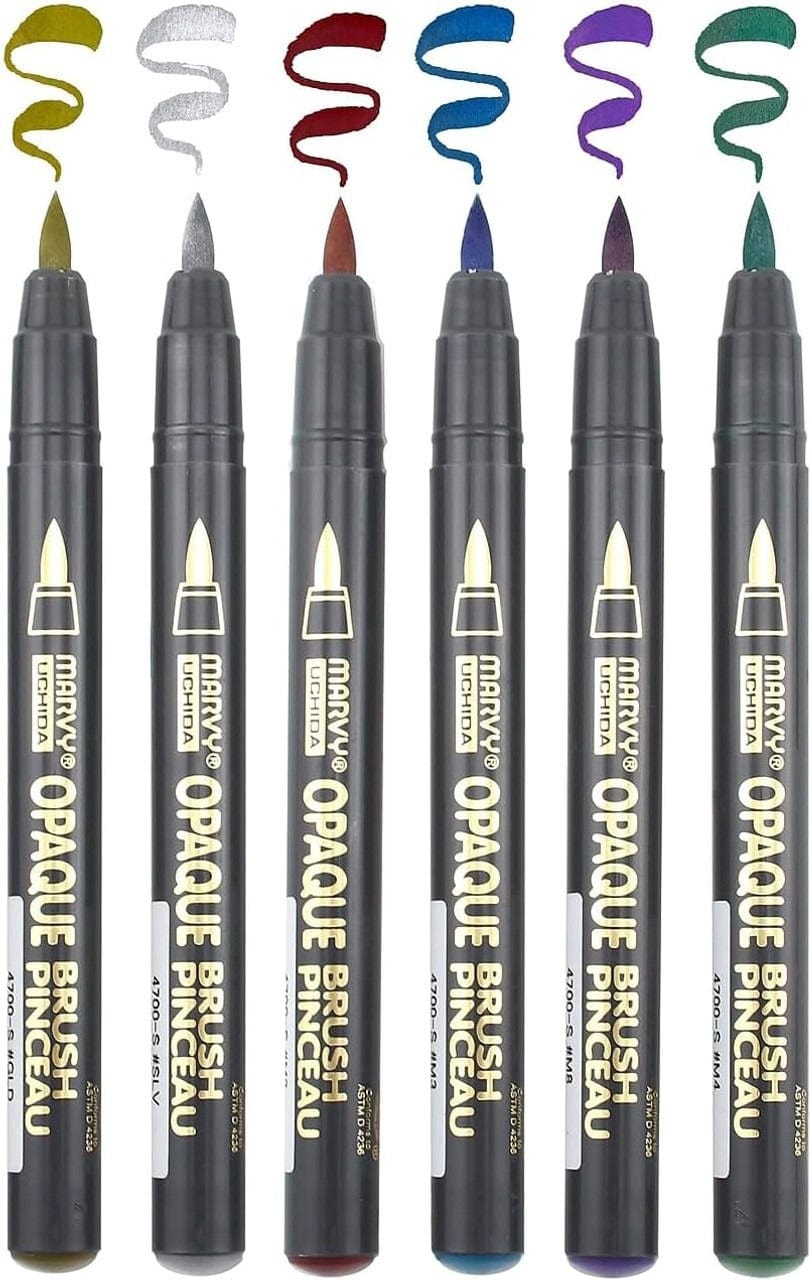 Pinnacle Paper Marvy Uchida Opaque Brush Pens