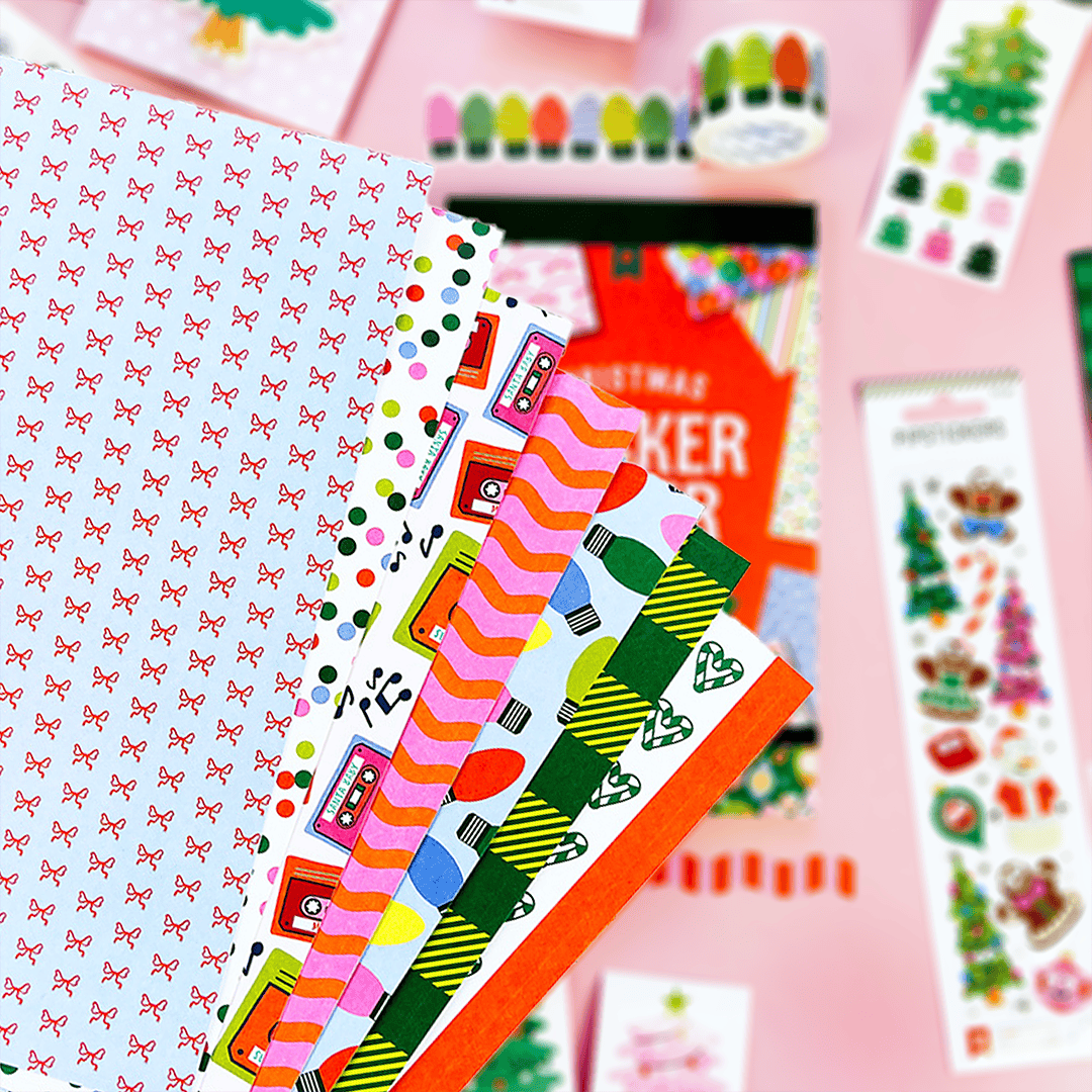 Pipsticks Cards Charming Christmas Sticker Paper Scrap Pad | Pipsticks