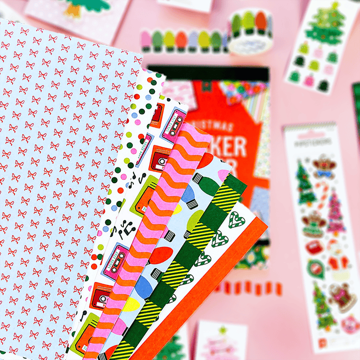Pipsticks Cards Charming Christmas Sticker Paper Scrap Pad | Pipsticks