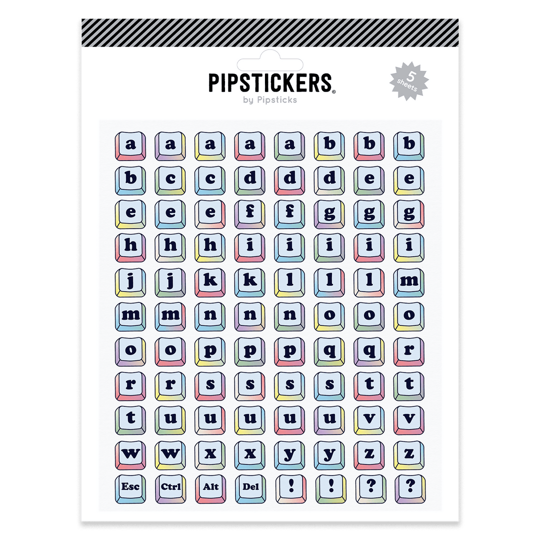 Pipsticks Cards Ctrl + Cute Big Alpha | Pipsticks