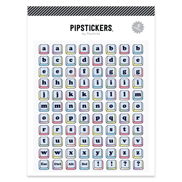 Pipsticks Cards Ctrl + Cute Big Alpha | Pipsticks