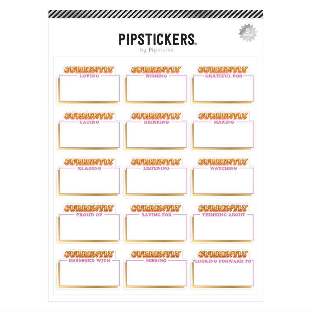 Pipsticks Cards Currently Labels (5ct)