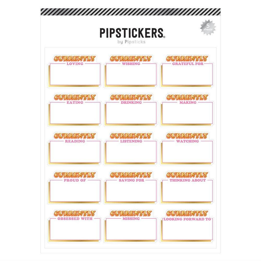 Pipsticks Cards Currently Labels (5ct)