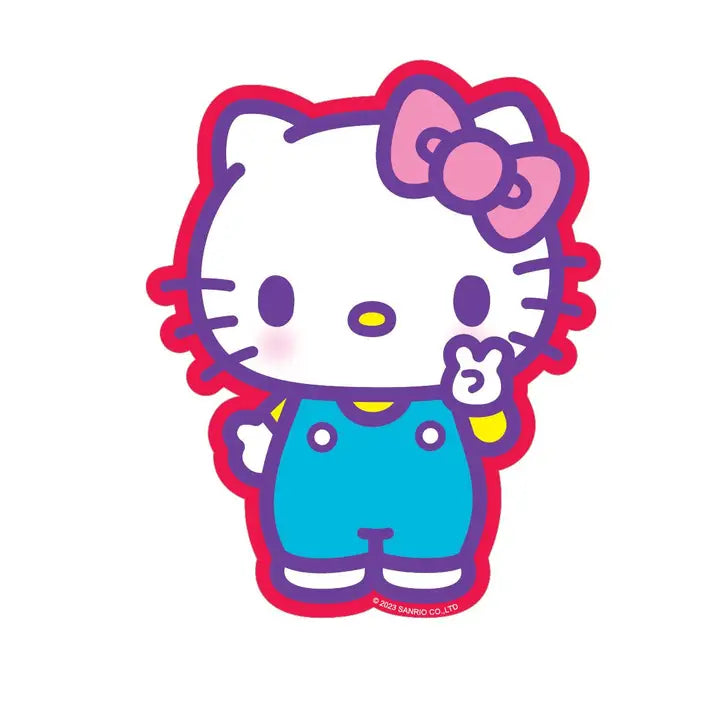 Pipsticks Cards Hello Kitty Peace Sign Vinyl Sticker