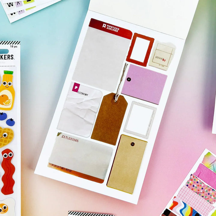 Pipsticks Cards Mix & Match Junk Journal Sticker Book