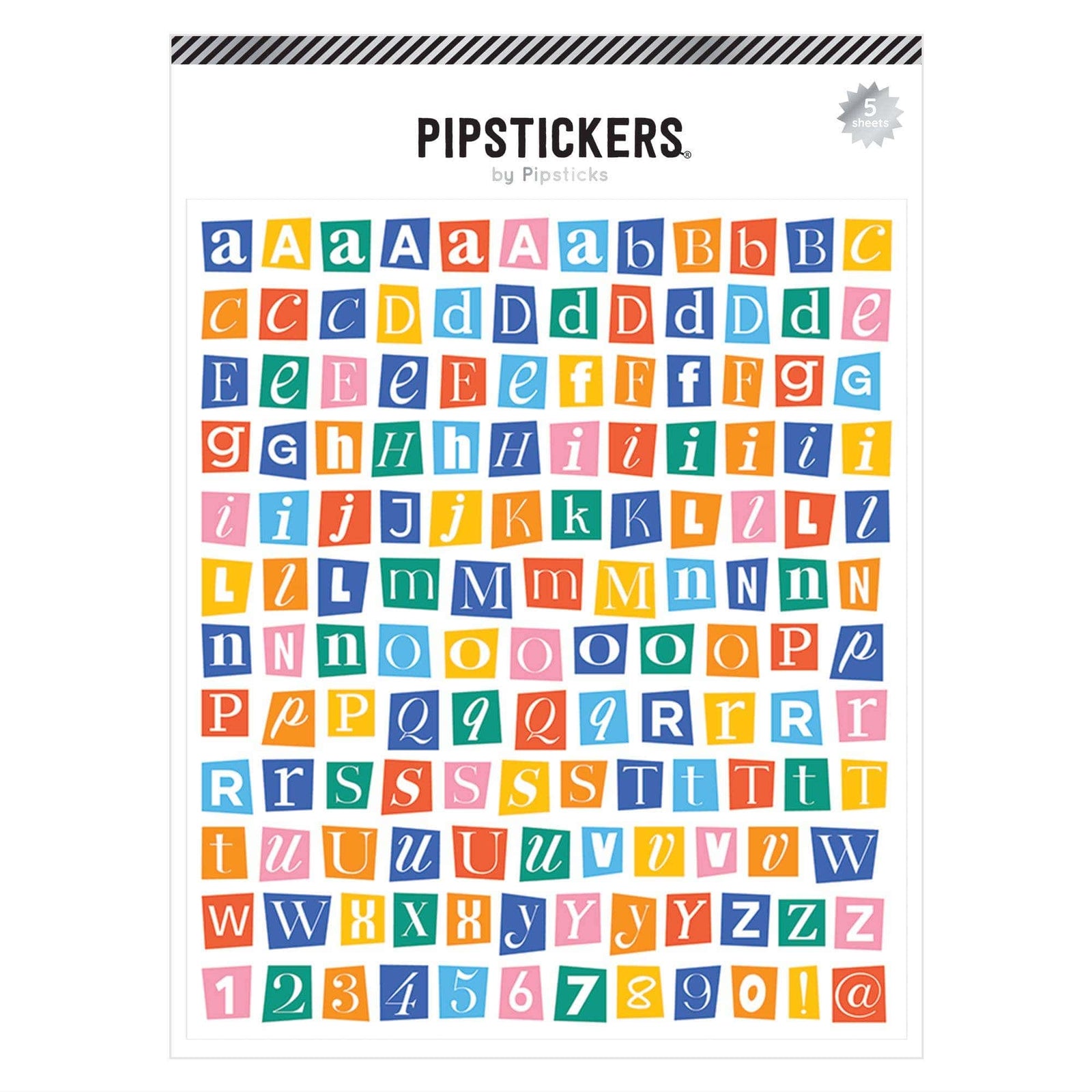 Pipsticks Cards Mix & Mingle Big Alphabet (5ct)
