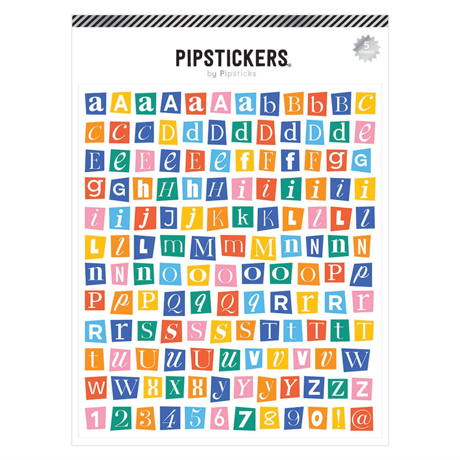 Pipsticks Cards Mix & Mingle Big Alphabet (5ct)