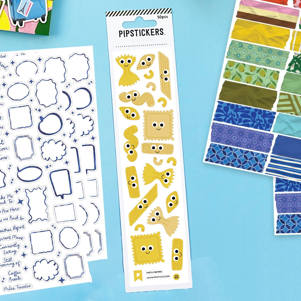 Pipsticks Cards Pasta Peepers Googly Eyed Stickers | Pipsticks