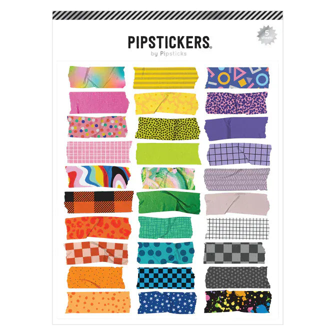 Pipsticks Cards Pieces Of the Rainbow Washi Tape Labels