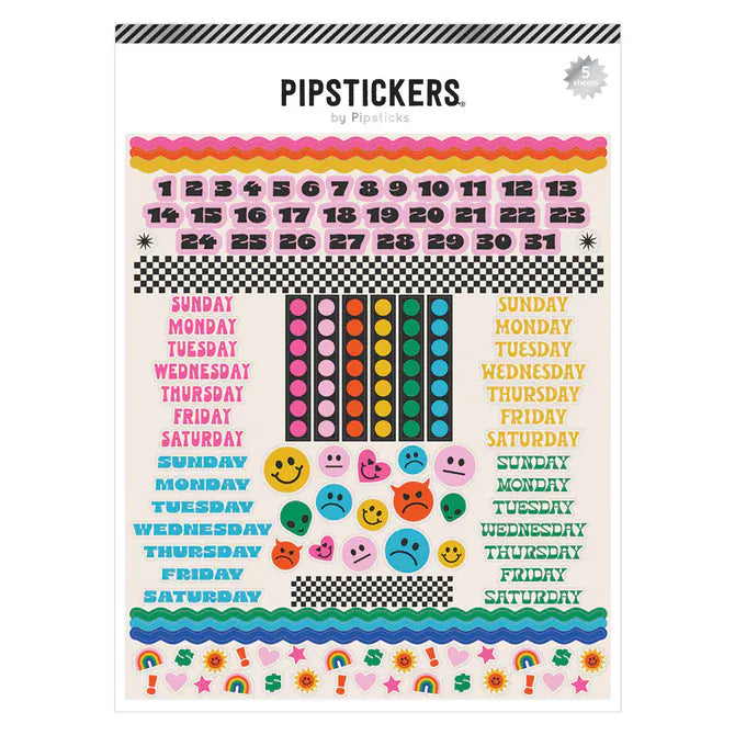 Pipsticks Cards Week By Week Labels (5ct)