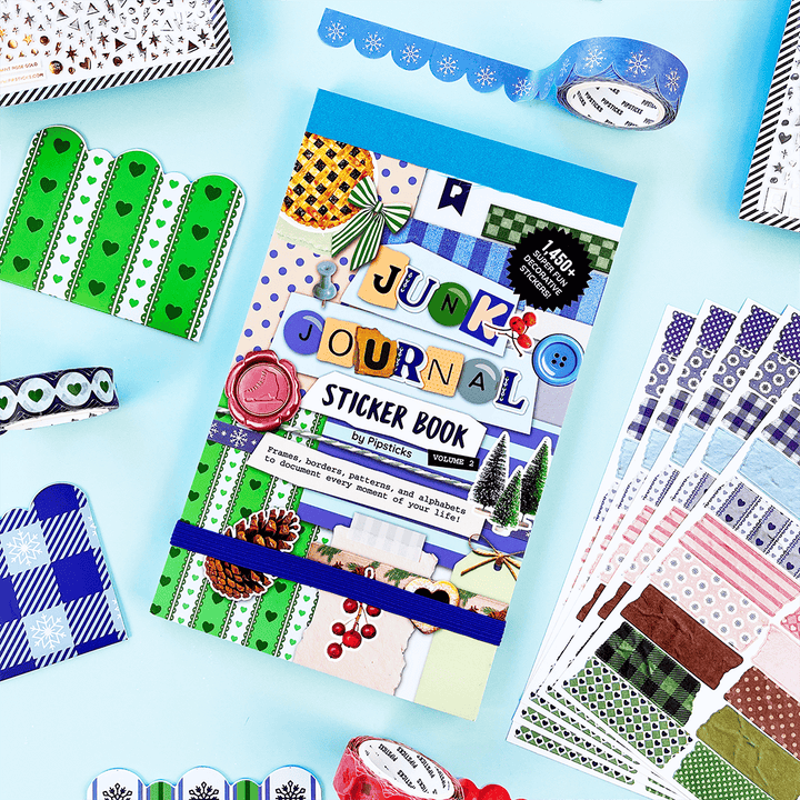 Pipsticks Cards Winter Whimsy Junk Journal Sticker Book | Pipsticks