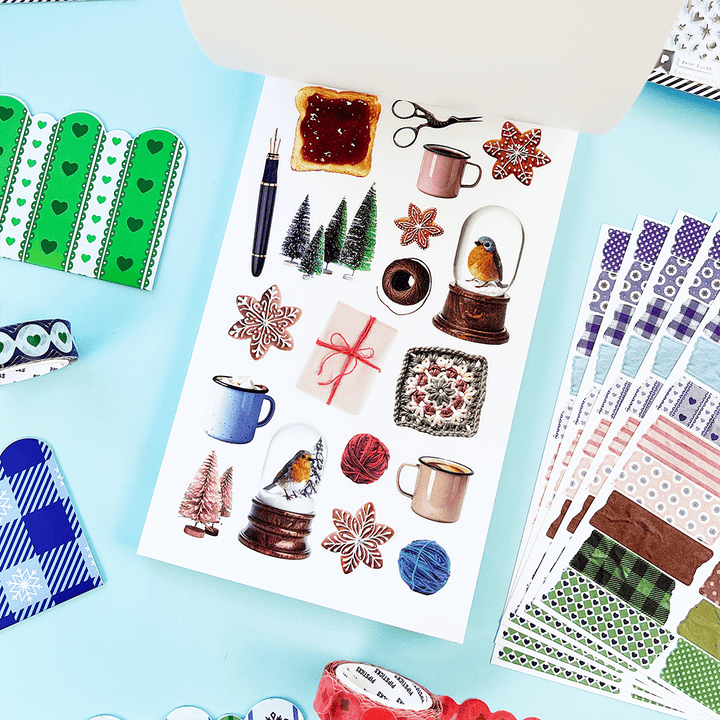 Pipsticks Cards Winter Whimsy Junk Journal Sticker Book | Pipsticks