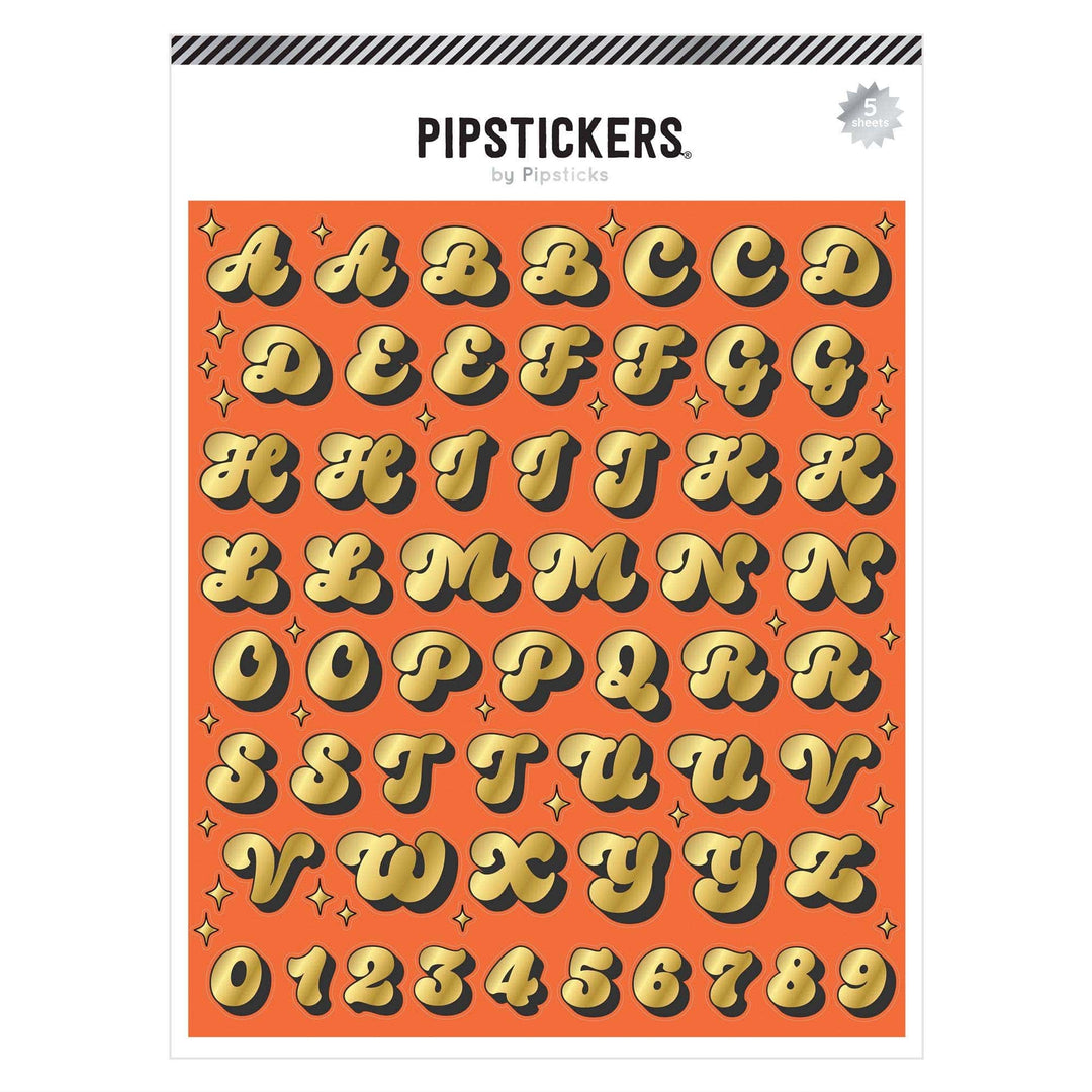 Pipsticks Cards You're Golden Big Alphabet (5ct)