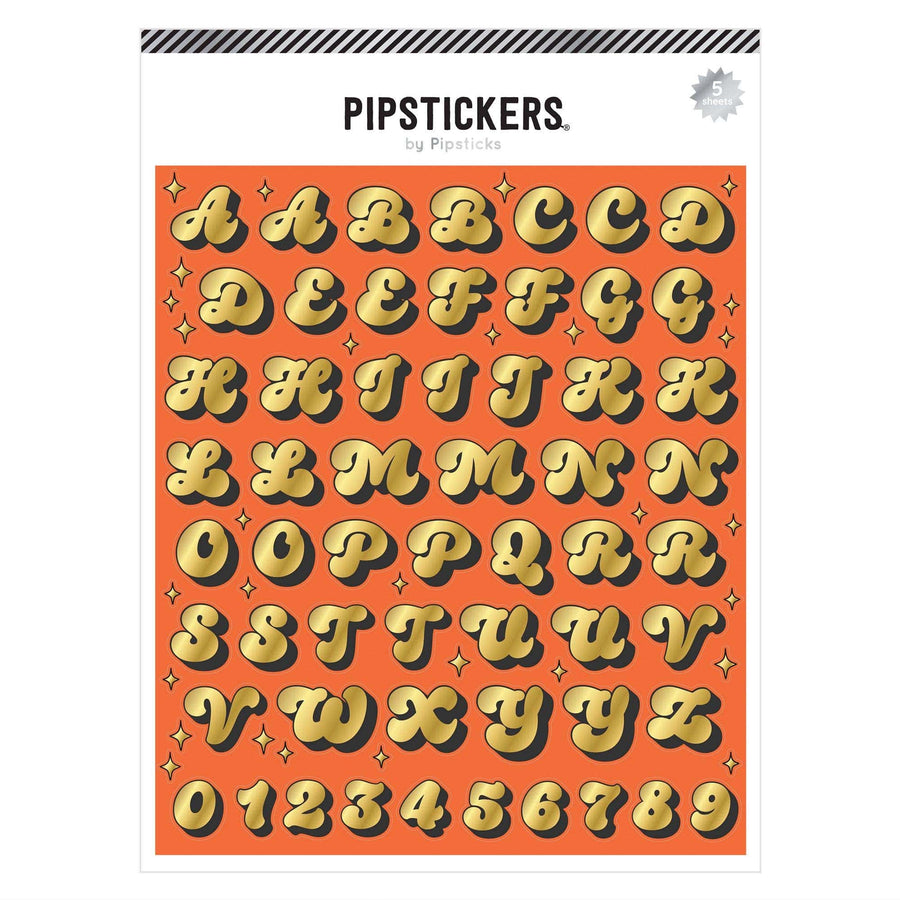 Pipsticks Cards You're Golden Big Alphabet (5ct)