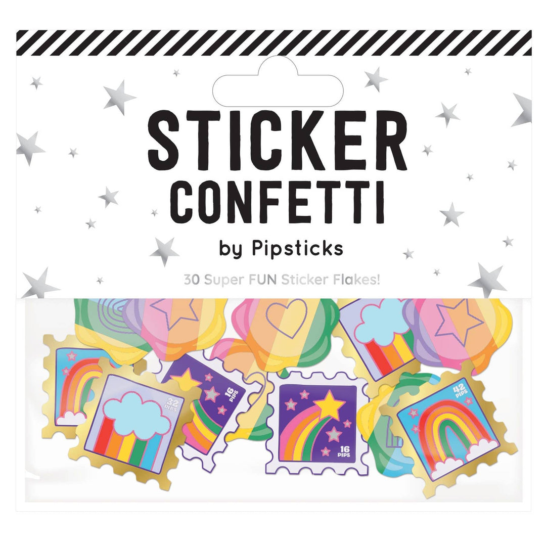 Pipsticks Stickers Stamped and Sealed PipStickers Sticker Confetti