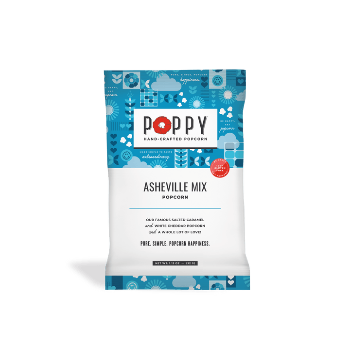 Poppy Hand-Crafted Popcorn Treats Asheville Mix Snack Bag