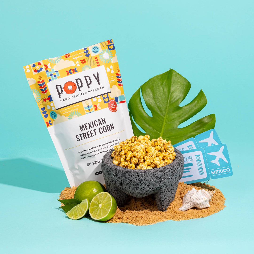 Poppy Hand-Crafted Popcorn Treats Mexican Street Corn Popcorn