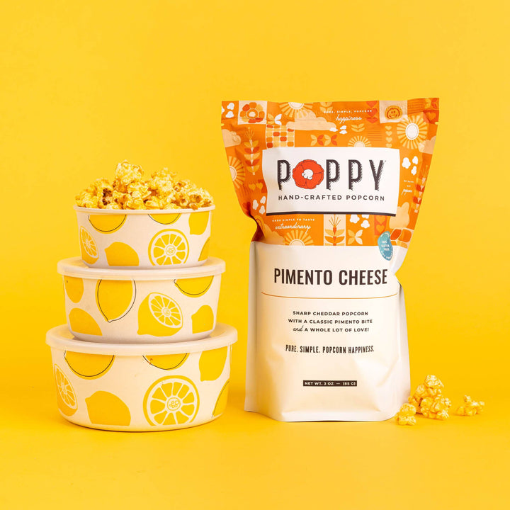 Poppy Hand-Crafted Popcorn Treats Pimento Cheese Popcorn