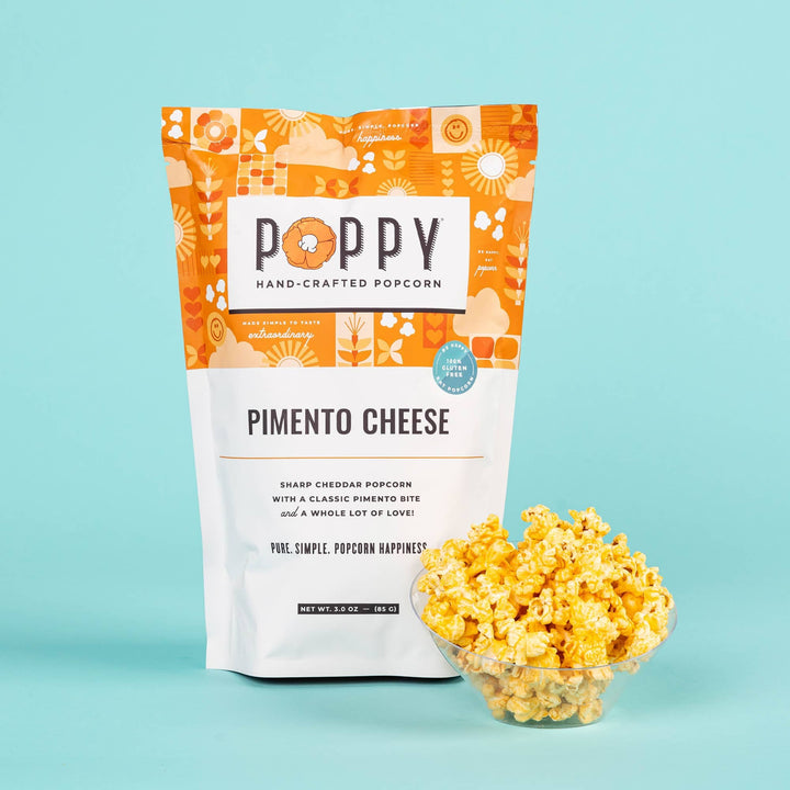 Poppy Hand-Crafted Popcorn Treats Pimento Cheese Popcorn