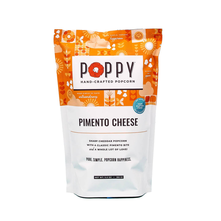 Poppy Hand-Crafted Popcorn Treats Pimento Cheese Popcorn