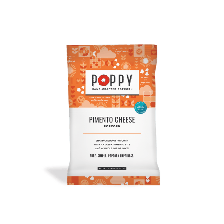 Poppy Hand-Crafted Popcorn Treats Pimento Cheese Snack Bag