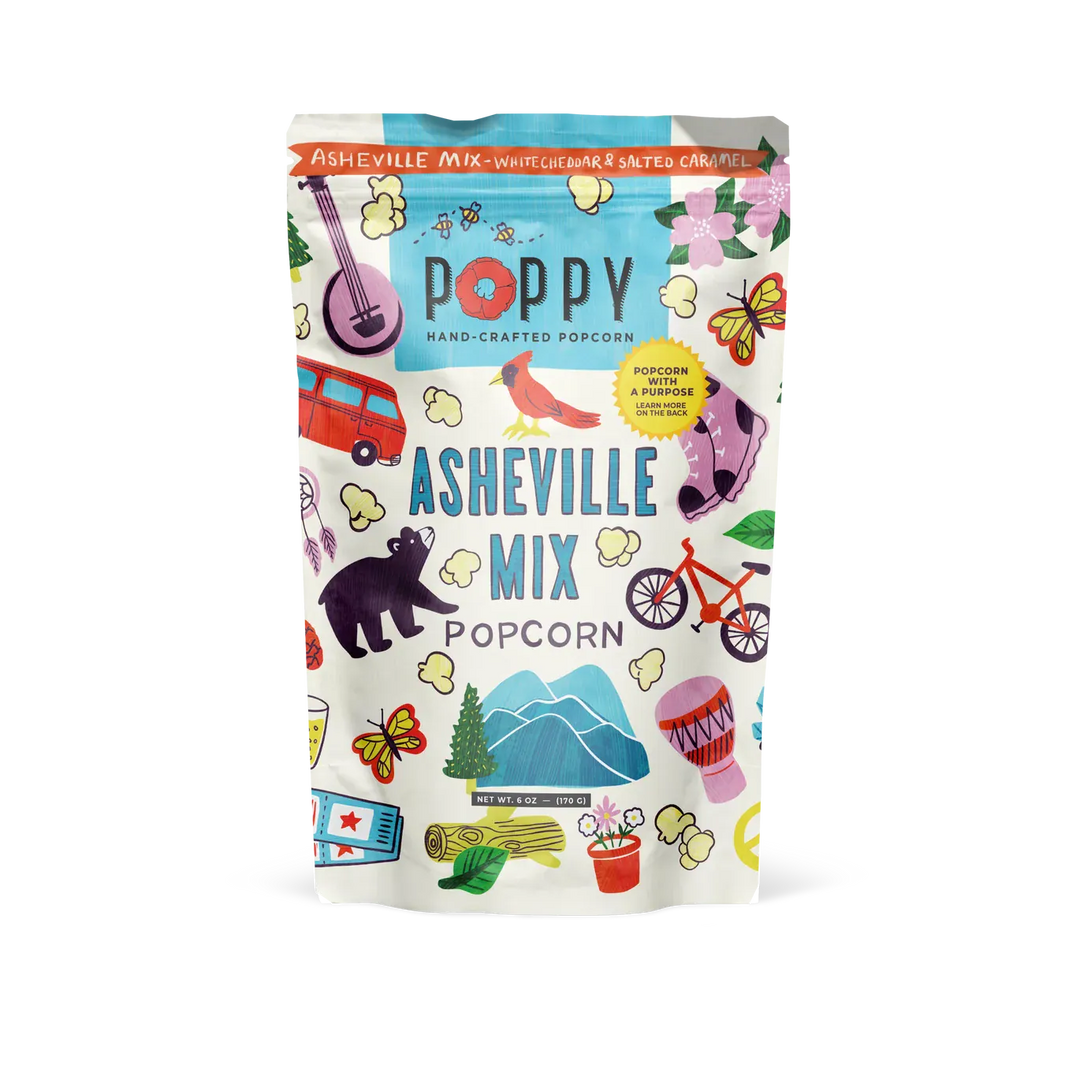 Poppy Handcrafted Popcorn Home Asheville Mix Artist Bag Popcorn