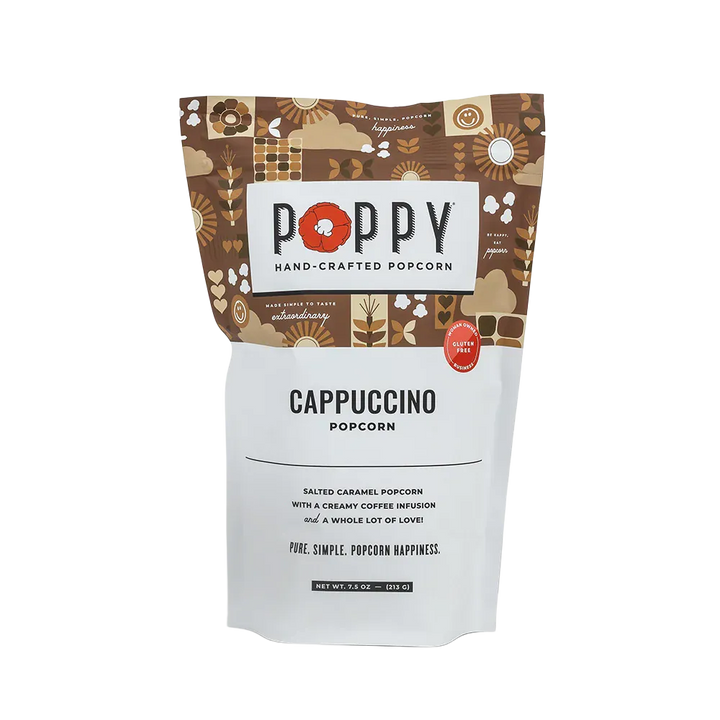 Poppy Handcrafted Popcorn Home Cappuccino Popcorn Market Bag