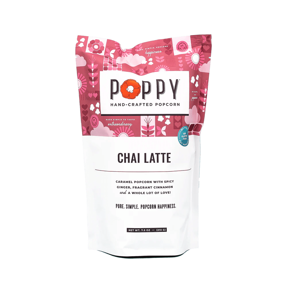 Poppy Handcrafted Popcorn Sweets Chai Latte Market Bag
