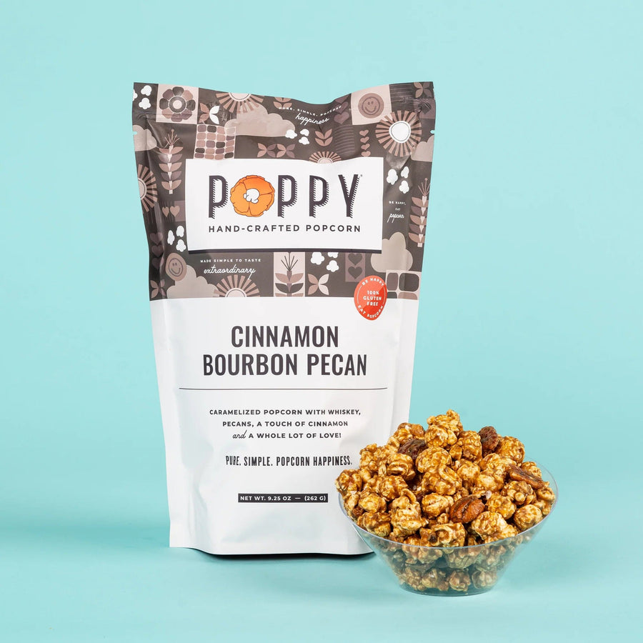 Poppy Handcrafted Popcorn Sweets Cinnamon Bourbon Pecan Market Bag
