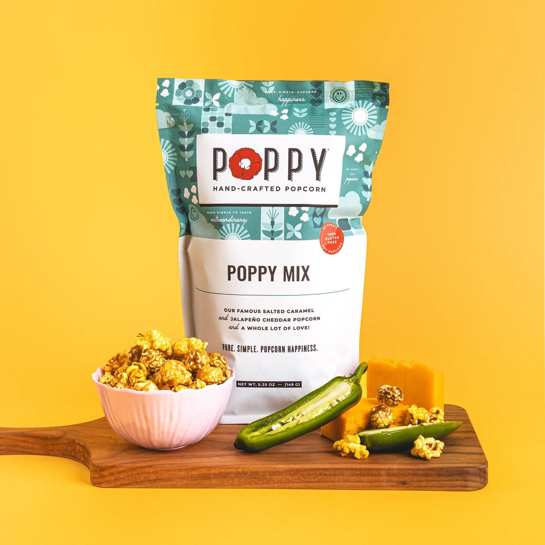 Poppy Handcrafted Popcorn Sweets Poppy Mix Market Bag