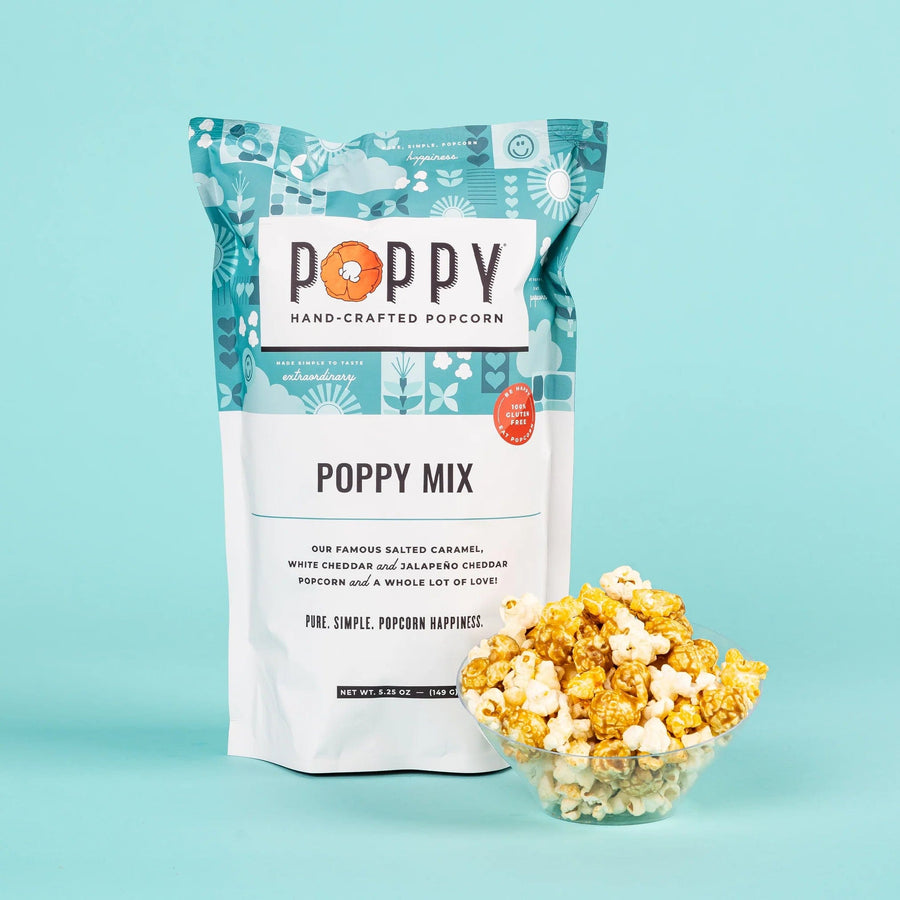 Poppy Handcrafted Popcorn Sweets Poppy Mix Market Bag