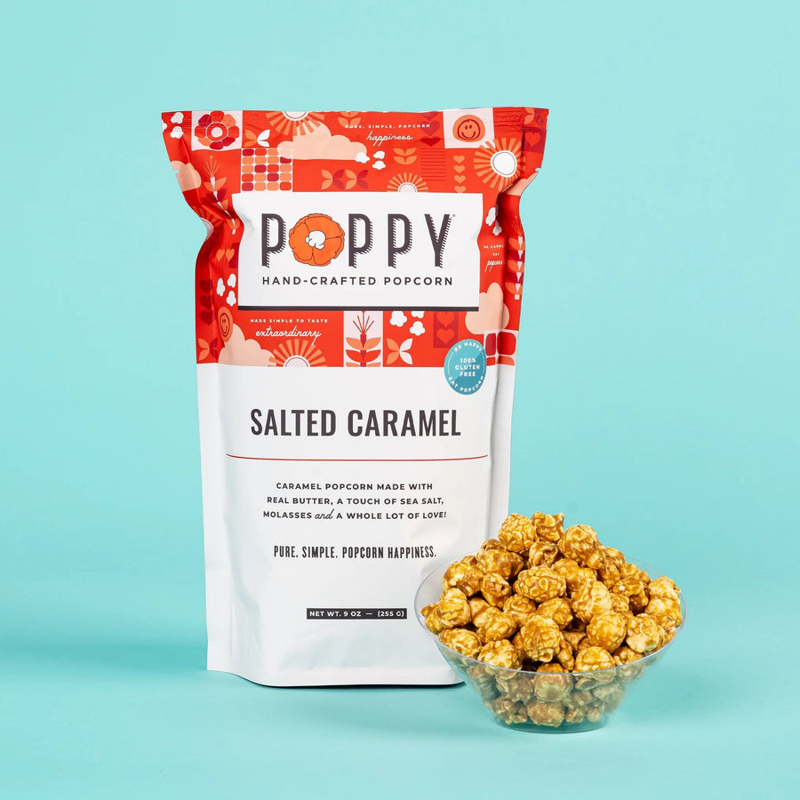Poppy Handcrafted Popcorn Sweets Salted Caramel Market Bag