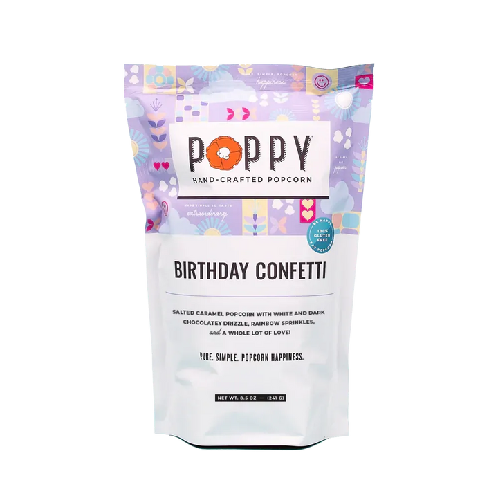 Poppy Handcrafted Popcorn Treats Birthday Confetti Market Bag