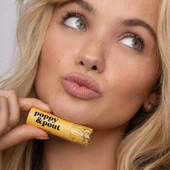 Poppy & Pout Gifts Lemon Bloom Lip Balm