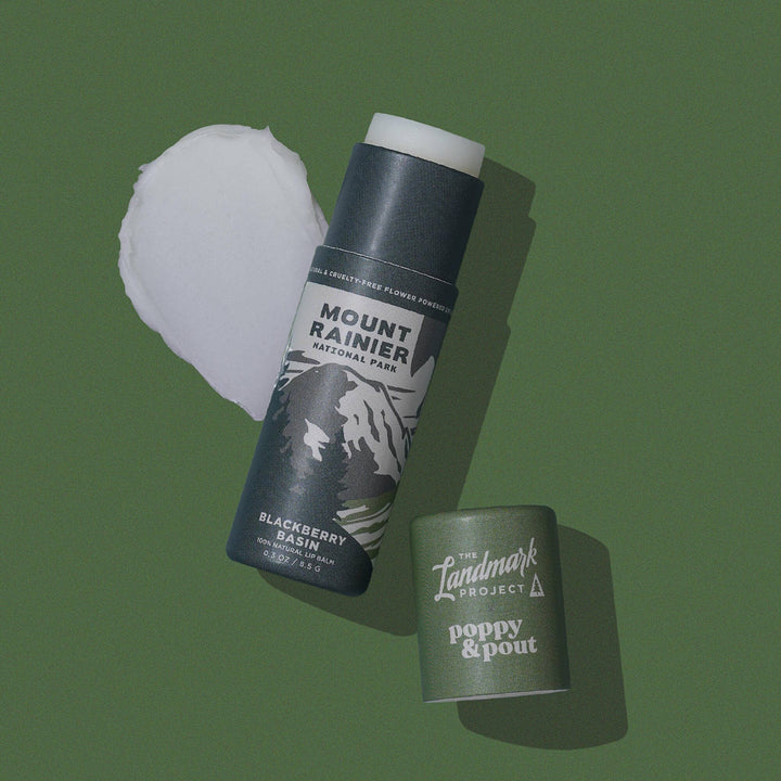 Poppy & Pout Gifts The Landmark Project, Lip Balm, Mount Rainier Blackberry Basin