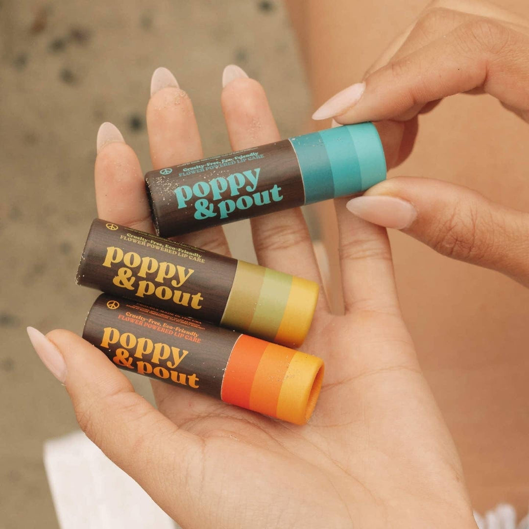 Poppy & Pout Lip Balms Retro Surf Coconut Coast Lip Balm